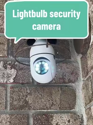 This security camera does all that you need! #securitycamera #lightbulbcamera #lightbulbsecuritycamera 