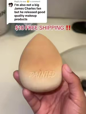 Replying to @eve 🌞 #jamescharles #oversizedsponge #makeuptok #beautyblender #paintedmakeup 