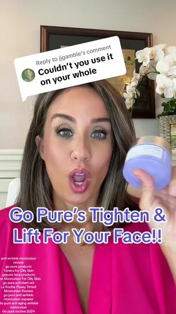 Replying to @jjgamble @Gopure’s anti wrinkle moisturizer is the tighten and lift for your face!!   #gopurebeauty #gopure #antiaging #antiwrinkle 