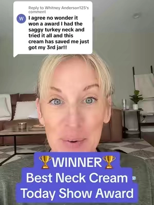 Replying to @Whitney Anderson125  there is a reason GoPure neck cream won the Today Show Award for the best neck cream! Because it actually works! #neckcream #gopureneckcream