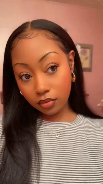 Easy closure wig install Unice 7x5 Yaki straight 22” 180% Density @unicehairofficial  #wiginstall #wiginstalltutorial #gluelesswig #unice #unicehair 