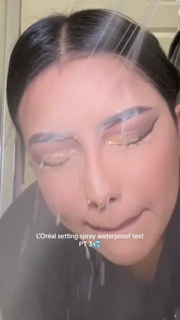 I’ve seen some comments saying I was lying about the setting spray and I would neverrrr hype something up like this if it wasn’t true! 😭🫶🏼 @loréal paris usa did their biggest!! 😍 #fyp #fypage #waterproof #waterproofmakeup #loreal #lorealparis #lorealsettingspray #settingspray 