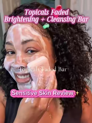 Im impressed @TOPICALS this Faded Brightening Bar is 🔥 #topicals #brighteningskincare #brighteningbar #skincare #faded #kojicacidsoap #beautybar #clearskin #fadedarkspots #hyperpigmentation #topicalsskincare 