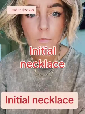 I literally wear this initial necklace every day!#TikTokcreator #tiktokaffiliate #tiktokaffiliate #tiktokshop #makemoneyonline #initialnecklace 