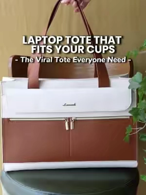Finally find a laptop tote bag with two cup holders inside😭 It is a perfect fit for my coffee!! 🥤 #cupholder #tote #elegant #laptoptote #bags #bag #musthave #lovevook #bossgirl #forlady #forwomen #forgirl #formum #tiktokshopfind #getyours #shopnow #fypag #girltherapy #WorkLife #workbag #chic #tiktokshop #worktote #totebag 