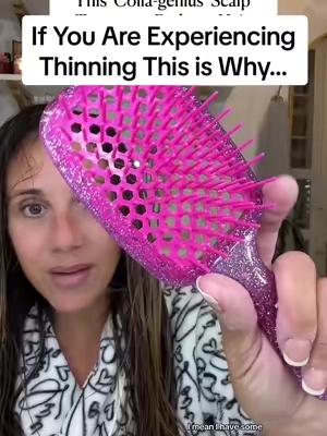 I’am blown away by the results of this product!  Youth Juice helps keep your hair in its prime: thick, strong, AND supple @Color Wow Hair simply amazing🤩 #hairthinning #healthyscalp #collagen #over40 #healthyhair #hairgrowth 