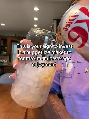Nugget ice = elite drinks at home. #nuggetice #nuggeticemaker #sonicice #dietcokeforlife #dietcokeaddict 