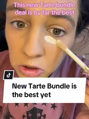 Tarte bundle deal is the BEST with a free viral concealer brush! Hurry before it sells out AGAIN!  @tarte cosmetics  #tiktokshopblackfriday #tiktokshopmusthaves #tiktokshopcybermonday #tarte #tartebundle #tartebundledeal #tarteconcealerbrush #tarteconcealer #ultracreamyshapetape #shapetape #shapetapeconcealer #creamyconcealer 