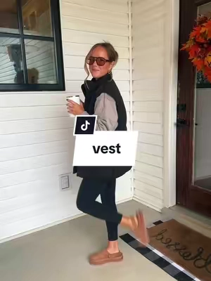 This vest is soooooo good!!! Im obsessed and def gonna get more colors 🤩🤩 its perfectly oversized. Im in a size small and im 5 ft even! #outfitoftheday #OOTD #coldweather #momfashion #momfit #momlife #millenial #millenials #millenialfashion #vest #sahm #sahmlife 
