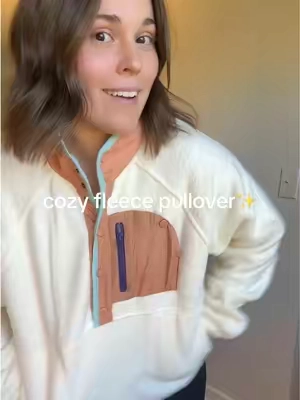LOVING this fleece pullover for fall! 😍 I am running to get another color, it’s so cute! #fleecepullover #falljacket #fleecejacket #pullover #falloutfits #creatorsearchinsights 