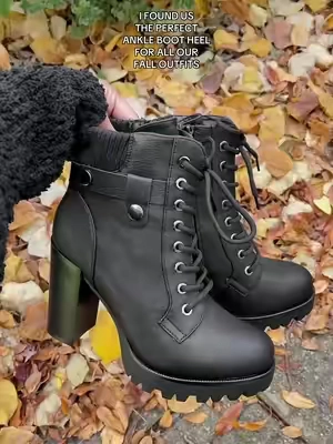 These are THE ONES bestiess! 🍂🤎 And the easy side zip! OBSESSEDDDDD 🙌🏽 #fallshoes #fallboots #fallheels #ankleboots #anklebootheels #shoesforfall #fallfashioninspo #fallbooties #heelboots #combatboots #combatheels #tiktokshopfallfashion #tiktokshopshoes #tiktokshopboots #fallaesthetic 