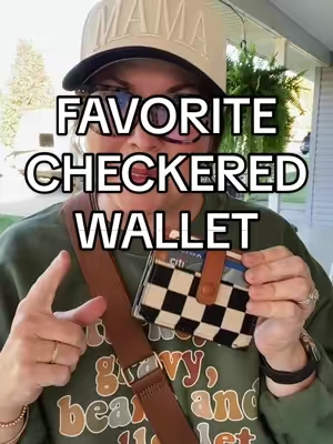 🤎🖤🤎🖤🤎  #checkeredwallet #wallet #womenswallet #tiktokshop #tiktokshopcybermonday #tiktokshopholidaydeals #tiktokshopholidayhaul #tiktokblackfriday #giftideas #christmas #christmasgift 