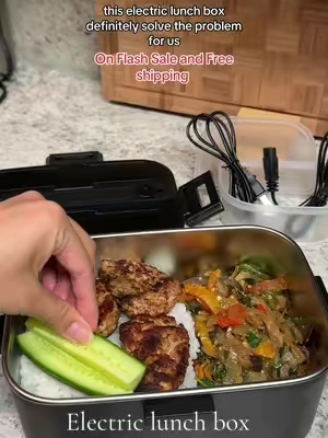 Electric Lunch Box 100/10! Great Christmas gift as well! #electriclunchbox #healthylunch #lunchinspo #lunchbox #husbandslunch #bluecollarboys #lunchideas #giftforhim #giftforher #giftideas #christmasgiftideas #tiktokshopblackfriday #tiktokshopcybermonday #tiktokshopcybermonday 