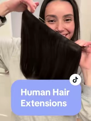 My favorite human hair extensions! #humanhair #humanhairextension #hairextensions #hairstyle #extensions #tiktokshopblackfriday #tiktokshopcybermonday 