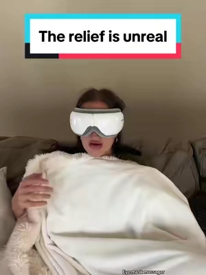 Theres no way. Wait until you try this #eyemask #massager #heated #headache #compression #sinusrelief #eyemassager #giftideas #MomsofTikTok #tiktokshopblackfriday #tiktokshopcybermonday *results may vary 