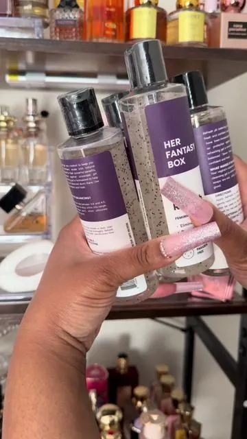 In need of a feminine wash and feel like the one you’re using dont help. Try her fantasy box while it’s on sale 🥰💦 #feminine #femininewash #herfantasybox #fyp 