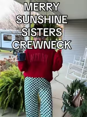 ❤️❤️❤️ #sunshinesisters #merrycrewneck #christmassweatshirt #christmascrewnecks #christmasshirt #christmas #OOTD #tiktokshopcybermonday #tiktokshopblackfriday #tiktokshopholidayhaul #christmasgift #giftsforher #cybermonday #blackfriday 