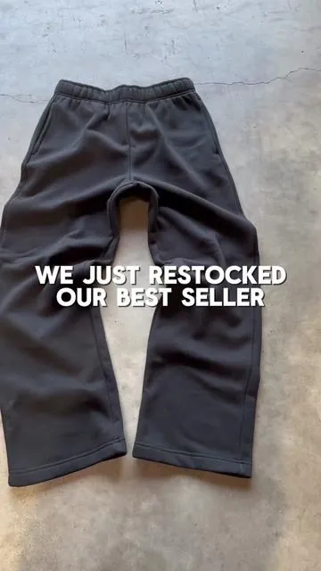 Our 350 GSM Sweatpants are finally back in stock and just in time for Black Friday🙏 #streetwearessentials #fashiontok #streetwear #clothingbrand #sweatpants 