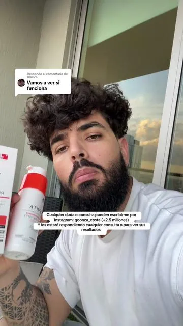Respuesta a @Black's Cualquier duda o consulta pueden escribirme por  Instagram: goonza_costa (+2.5 millones) Y les estaré respondiendo cualquier consulta o para ver sus resultados . • tienen todos los productos en el carrito naranja del video #nanoxidil #shampoo #shampooandconditioner #hairgrowth #menshair #hairproducts #hairserum #dermaroller #cabellosaludable #caidadelcabello 