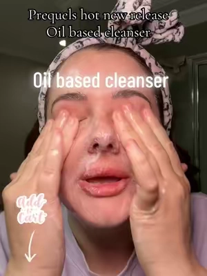 @Prequelskin new oil based cleaner is the #1 step in your skincare routine followed by a water based cleanser! Oil based melts your makeup off, removes dirt, oil, & sunscreen without stripping your skin💗 #oilbasedcleanser #cleanser #prequel #skincare #tiktokshopcybermonday #tiktokshopblackfriday #tiktokshopholidayhaul #spotlightfinds #ttstakeover #christmas #giftideasforher #tiktokshopping 