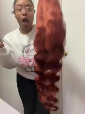 32 Inch 180% Density Bodywave Reddish Brown Lace Front Wig from @Bling Hair Fashion, link doen below & their having a Holiday Haul sale!! $32 inch wig for $130!! 26 inch wig for $90!! & you get  3-5 days shipping as well... Order while its on sale 🛒🛍️ #holidayhaul #lacefrontwig #wig #blinghair #humanhair #bodywave #bodywavewig 