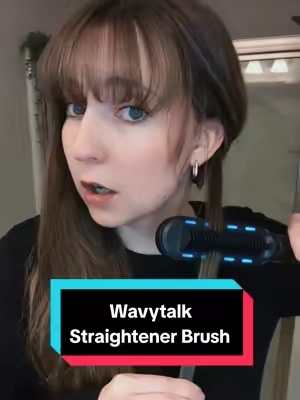 team straightener brush all the way 😩🤌🏻  @wavytalkofficial ❤️  #wavytalk #wavytalkhair   #straightener #straightenerbrush #straighthair #hairtok #hairtutorial #hair #haircare #flatiron #hairstyle #hairtransformation #holidayhaul #holidaydeals 