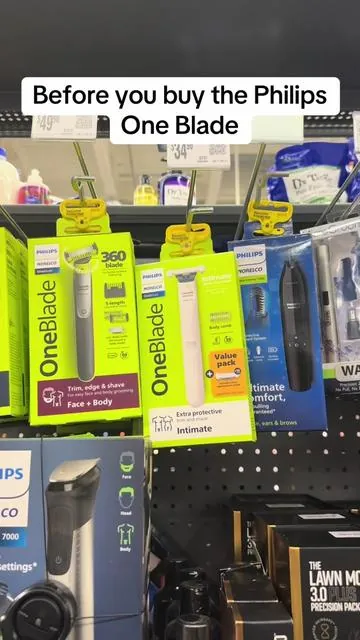 The grey philips one blade is for the face & body and comes with extra guards #newyearnewaura #TikTokShopHolidayHaul #oneblade #shaving #shave #menscare 