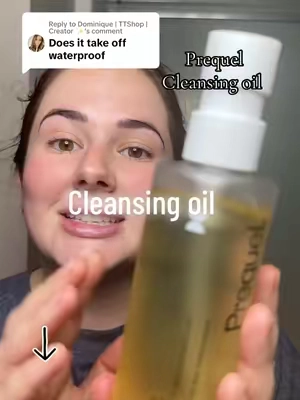 Replying to @Dominique | TTShop | Creator ✨ @Prequelskin melts away all the (waterproof) makeup, sunscreen, & nastiest from the day before you clean out your pores! #cleansingoil #prequel #skincare #dryskin #tiktokshopholidayhaul #giftguide #giftguide #newyearnewme #mademyyear 