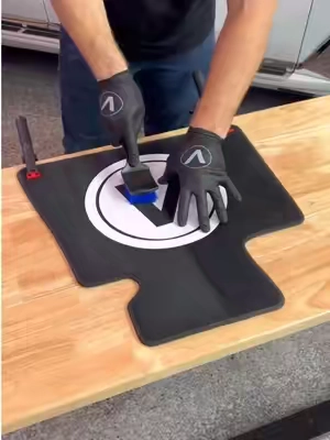 Super Satisfying 😳 Amazing Stencil Design On The Floor Mat Of This Car! - The VIKING carpet brush has a long, ergonomic handle and short, stiff bristles that allow you to quickly agitate and loosen dirt and debris from carpeted areas. It is designed to be the perfect size to clean floor mats, foot wells, and trunk liners. - #cardetailing #carcleaning #satisfying #oddlysatisfying #asmr #autodetail #satisfyingvideos #autodetailing #interior #detailing #asmrvideo #asmrsounds #carwashing #carpetcleaning #vikingcarcare #tiktokshopholidayhaul 