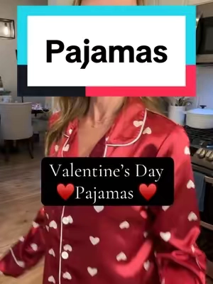 Adorable heart pajamas perfect for Valentine’s Day or Galentine’s Day ♥️ #pajamas #ValentinesDay #galentinesday #womens #affordable #pjs #valentinesgift #tiktokshopfinds #tiktokshopdeals #deals 