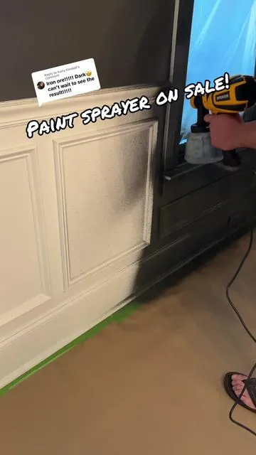 Replying to @Kaity Kimball DO NOT tackle any paint projects this year without this paint sprayer! It’s on sale right now for $39 which is a STEAL for how ESSENTIAL it was in the process of color drenching my office - we completed all of this in 58 minutes!! Let me know what projects you’ll be working on and if you plan to use it too! #paintsprayer 