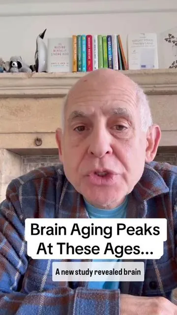 Brain aging peaks at these ages, and here's what helps #fyp 