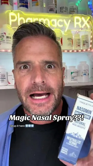 🪄Magic Nasal Spray?!  I swear by this stuff to help me avoid getting sick! 🤧  #philsmypharmacist #nasomin #healtheducation #coughhack #nasaliodine 
