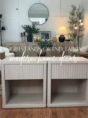 The perfect nightstand or end table duo! #nightstand #nightstands #endtable #endtables #nightstandgoals #nightstanddecor #furniture #modern #modernhome #modernhomedecor #nightstandmakeover #homeaesthetic #bedroommakeover #bedroomdecor #bedroomdecorideas #modernnightstand #midcenturymodern #tts #tiktokshop #tiktokshopping 