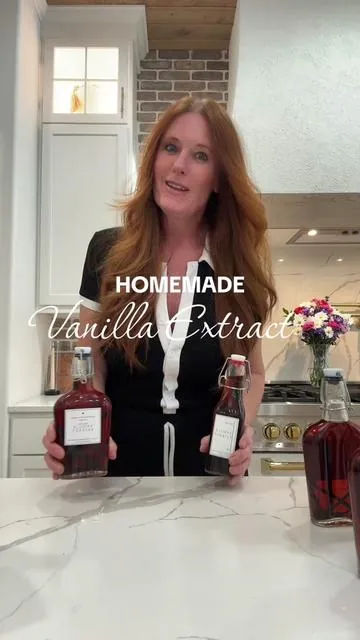 Homemade Vanilla Extract  #vanillaextract #homemadevanillaextract #fromscratch #vanilla #fyp #vanillabeans 
