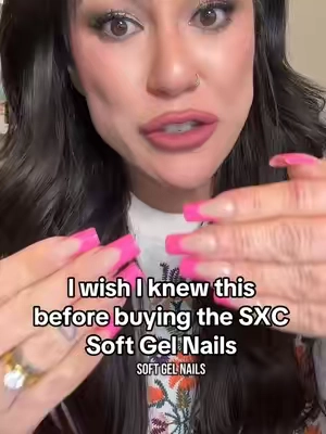 Here are the things I wish I knew before buying the SXC soft gel, nails! #SXCSoftgelNails #PressOnNails #SoftGelNails #AcrylicNails #DIYNails #nailartinspo 