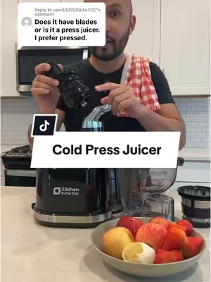 Replying to @user8329208463127 this cold press juice maker machine comes with slow press auger which extracts maximum of juice from any fruit or vegetables by @Kitchen in the Box US #kitcheninthebox #juicer #slowjuicer #juicermachine #fruitiuice #kitchenessentials #slowjuice #juice #coldpressedjuice 
