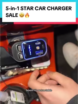 you can’t tell me this isn’t the coolest charger you’ve ever seen 🤩 #retractablecarcharger #carcharger #phonecharger #fastcharger #fastcharging #usbcharger #tiktokshopjumpstartsale 
