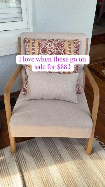 The LOWEST these go and it’s such a good deal! #furnituresale #furniture #livingroomdecor #livingroomfurniture #bohohomedecor #midcenturymodernhome #accentchair 