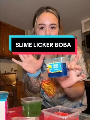 The best boba I’ve tried ! #boba #slimelickers #sour #sourcandy #sourcandy🍭 #slimelickercandy #bobapoppingpearl #bobatok 