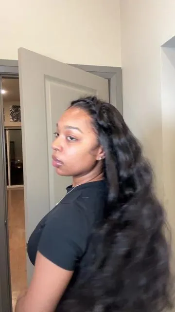 Now this is what you call SHE HAIR. @OQHAIR glueless body wave, come pre cut & pre plucked & pre bleached, soft and full, versatility and low maintenance, 10/10!! ✨ #bodywavewig #bodywave #gluelesswig #wiginstall #wighair #foryou #viral #fypシ 