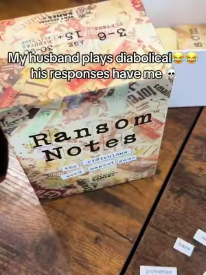 Lol can you tell who’s answers were who’s?? 😂😂 this game has us laughing like no other 😂😂😂 #ransomnotes #GameNight #partygame #seasonalgems #spotlightfind #funnygame 