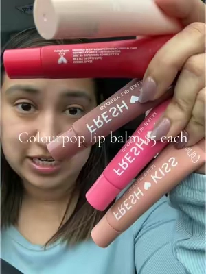 A super hydrating, cushiony lip balm that instant nourishes your lips!! Limited time deal 3 for $15 free shipping! Clip the coupon when you add 3 to your cart! Save 50% off #colourpop #colourpoplipbalm #colourpopglossylipbalm #glossylipbalm #colourpopfreshkiss #lipbalm #afforablemakeup #ttsbeautybesties #newmakeup 