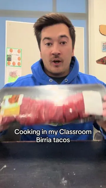 Cooking in my classroom! 🌮 #teachersoftiktok #teacher #food #foodie #highschool #cookinginmyclassroom 