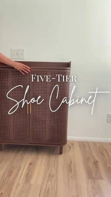 Stylish storage with a boho twist! ✨ This shoe cabinet keeps your space organized while adding the perfect touch of laid-back charm. #shoecabinet #shoestorage #storage #furniture #affordablehomedecor ##organize #organizedhome #organizationhacks #BohoVibes#BohoVibestorage 