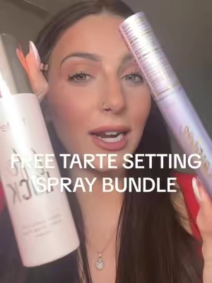 FREE setting spray when you buy the mascara?! I hope you didn’t pay full price- get the bundle!! ✨ $59 value bundle for $27 ($32 setting spray is FREE!) ✨ tubing mascara is waterproof and doesn’t smudge ✨ setting spray is waterproof, transfer proof, sweat proof Only on here so grab it while ya can!! @tarte cosmetics  #tarte #tartecosmetics #tartelifelock #lifelocksettingspray #tartelifelocksettingspray #tartesettingspray #settingspray #tubingmascara #tartelettetubingmascara #tartelettemascara #mascara #tartemascara #affordablemakeup #affordablebeauty #ttsbeautybesties #beautydeals #tiktokshopcreatorpicks 