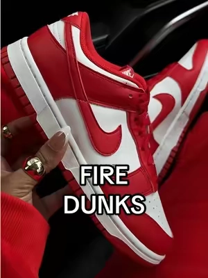 Replying to @juliastayfoolinya these are SO worth it ❤️‍🔥💋🌹I am obsessed! #nikedunk #nikedunks #nikedunkslow #lownikedunks #reddunks #redsneakers #redaesthetic #pinterestaesthetic #firesneakers #sneakergirl #tiktokshopsneakers #TikTokShopFashion #ttslevelup #tiktokshopshoes #sneakertok 