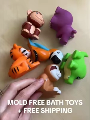 “What it’s like to grow up with a crunchy mom” the title of the book my toddler will write someday 😅 are these not the CUTEST mold free bath toys you’ve seen though?! Get free shipping and the BEST price before this deal ends! #moldfree #bathtoys #bathtimeroutine #bathtimefun #bathtime #crunchymom #nontoxicliving #nontoxichome #nontoxic #nontoxicproducts 