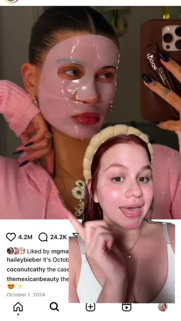 Ya entendí porque la Hailey la usa 👀 #haileybieber #medicube #collagenmask #koreanskincare 