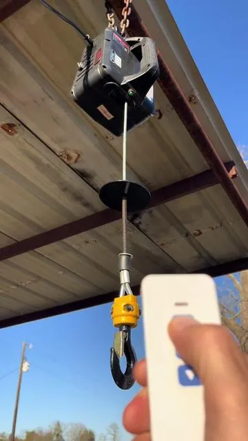 This Vevor 3in1 Electric Hoist is an absolute game changer. It has an 1100 pound capacity.  Its nice and light and easy to use. #vevor #electrichoist #hoist #electricwinch #winch 